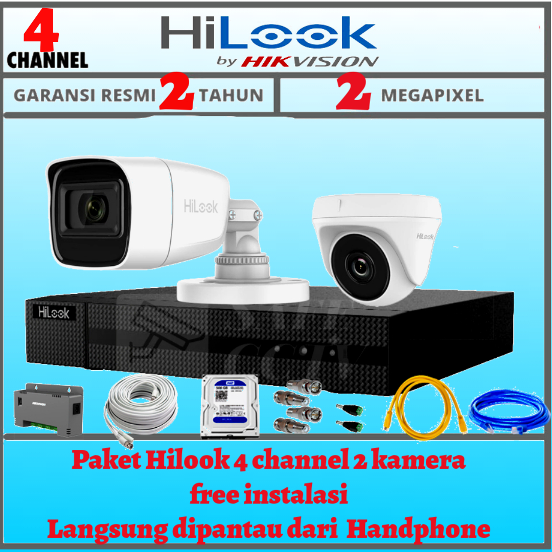 Paket Promo CCTV HiLook 2 Kamera